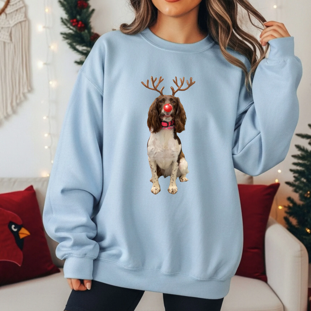 Custom Christmas Pet Parent Reindeer Shirt