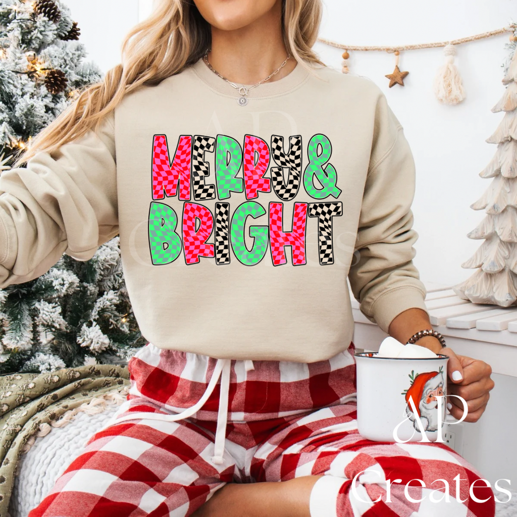 Merry & Bright Christmas Shirt