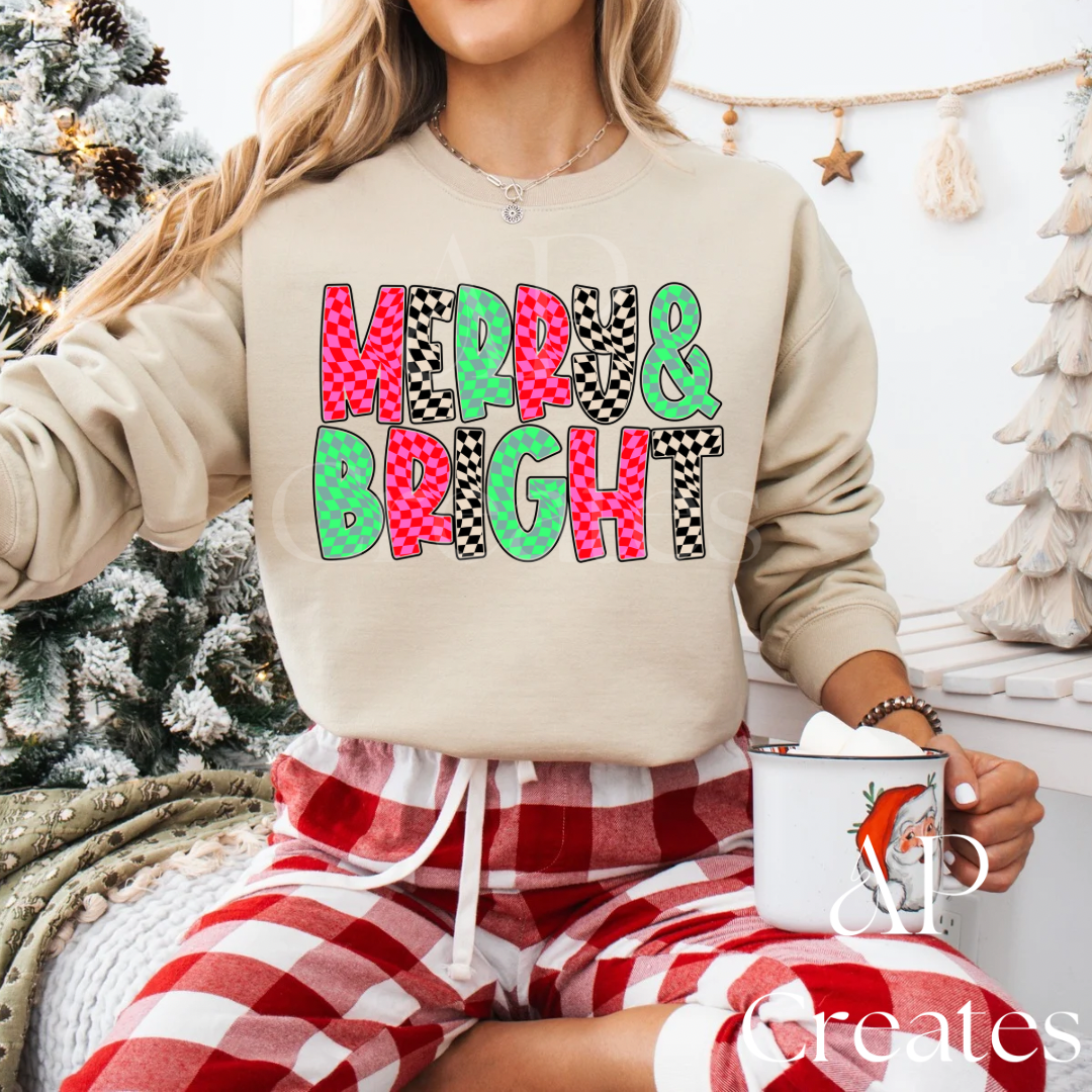 Merry & Bright Christmas Shirt