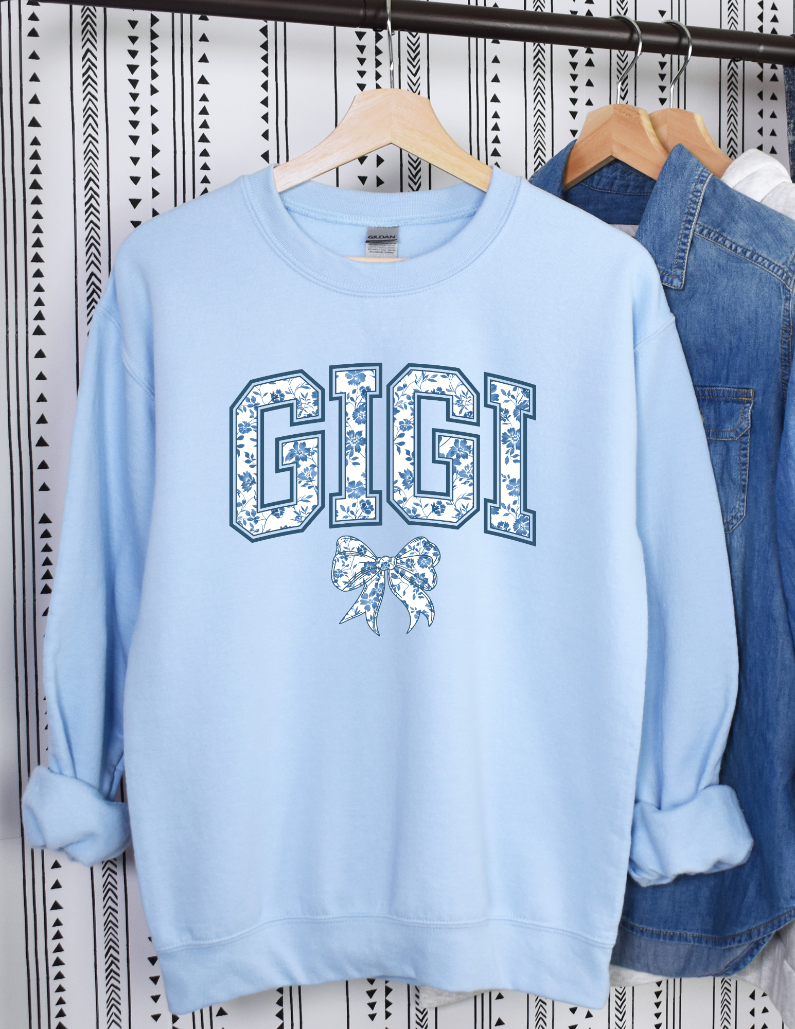 Cute Blue Gigi Coquette Shirt