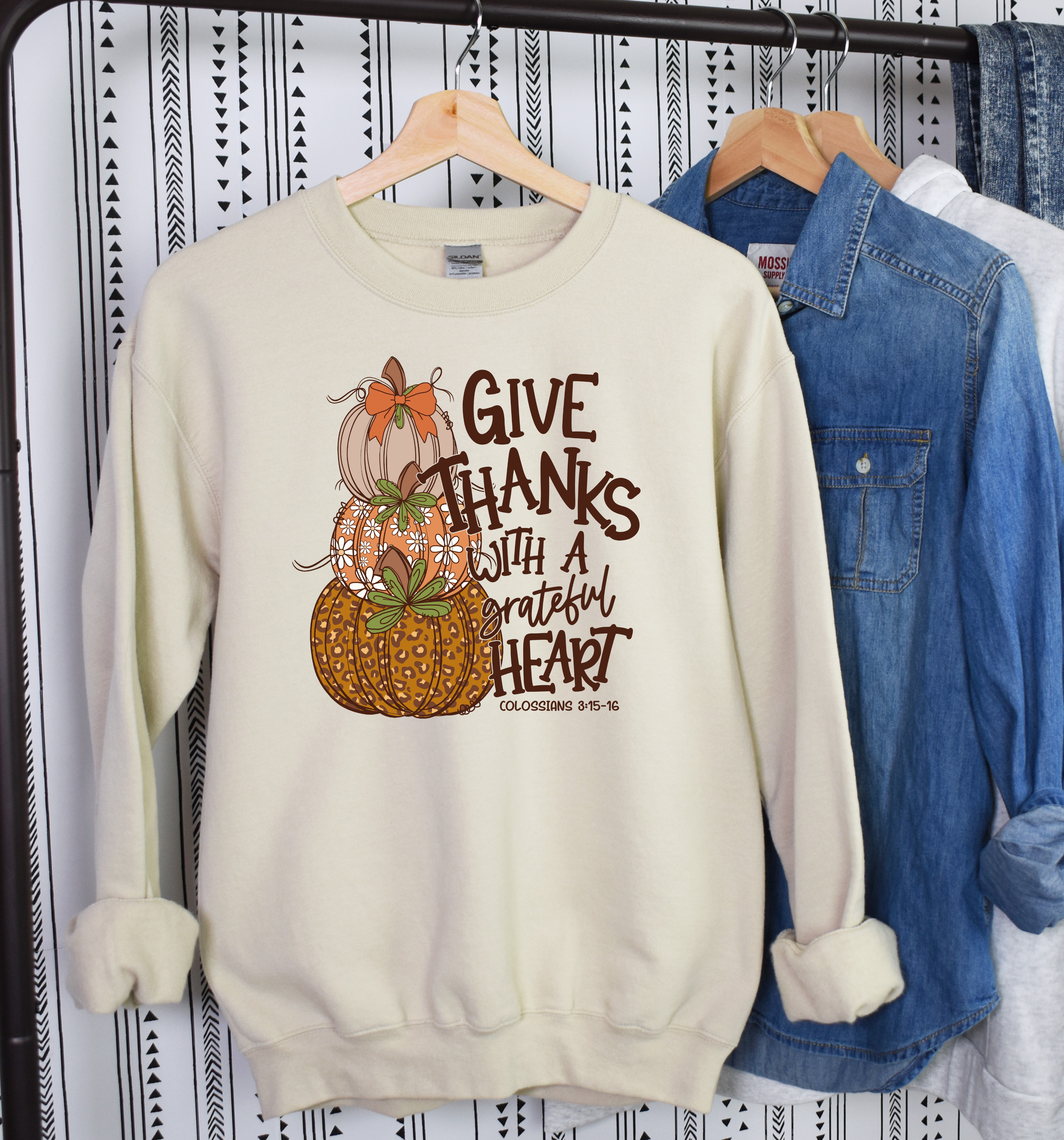 Give Thanks to The Lord Pumpkin Thanksgiving Shirt
