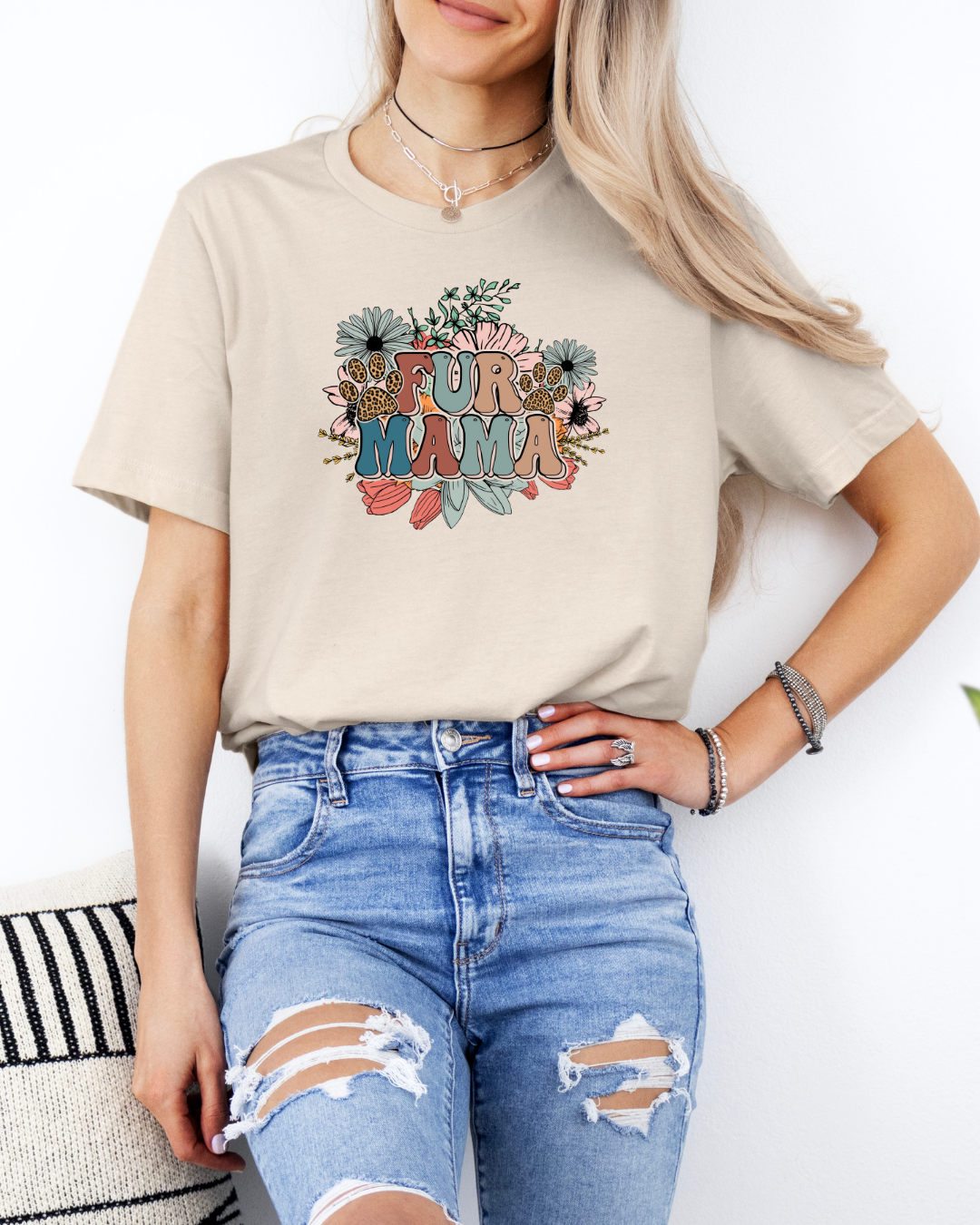 Floral Fur Mama Shirt
