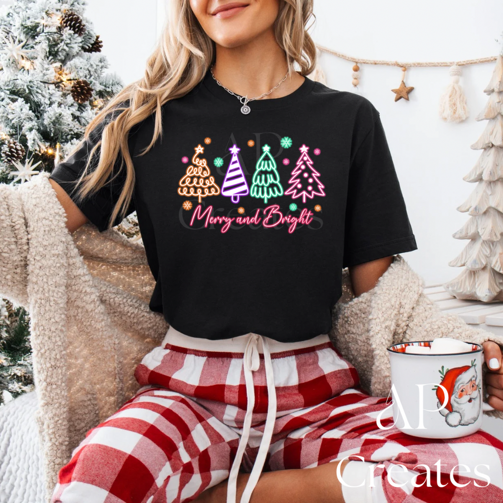 Merry & Bright Christmas Shirt