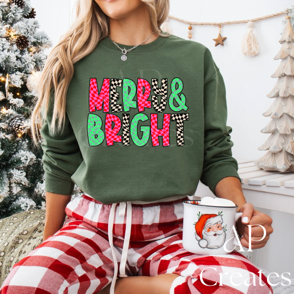 Merry & Bright Christmas Shirt