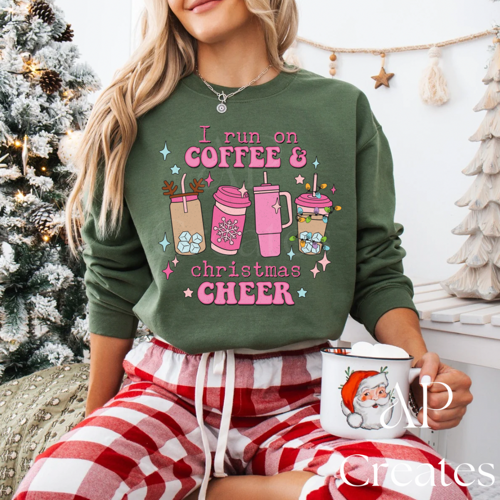 I Run on Coffee and Christmas Cheer Shirt