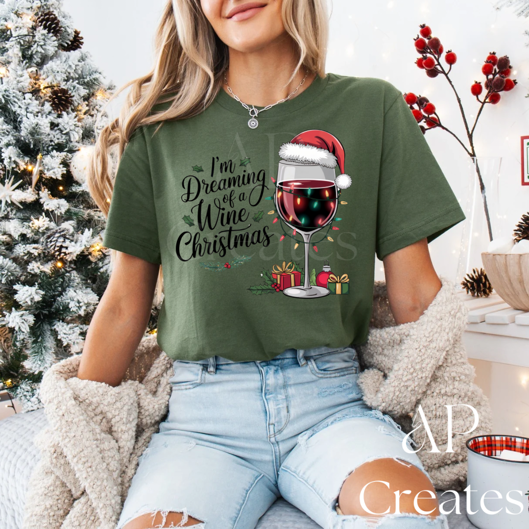 I’m Dreaming of a Wine Christmas Shirt