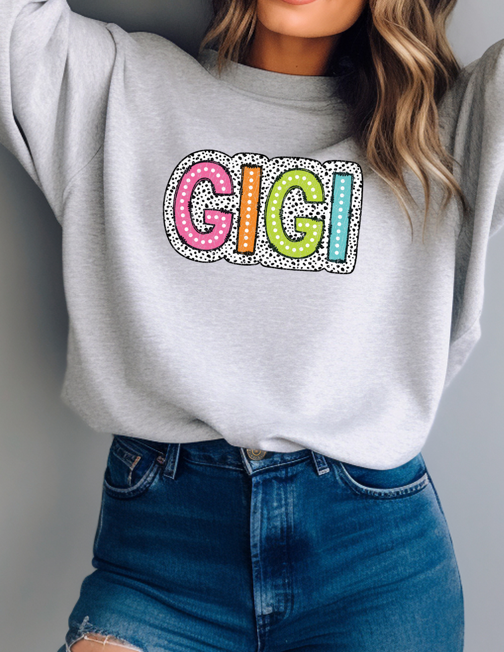 Colorful Dalmatian Print Gigi Shirt