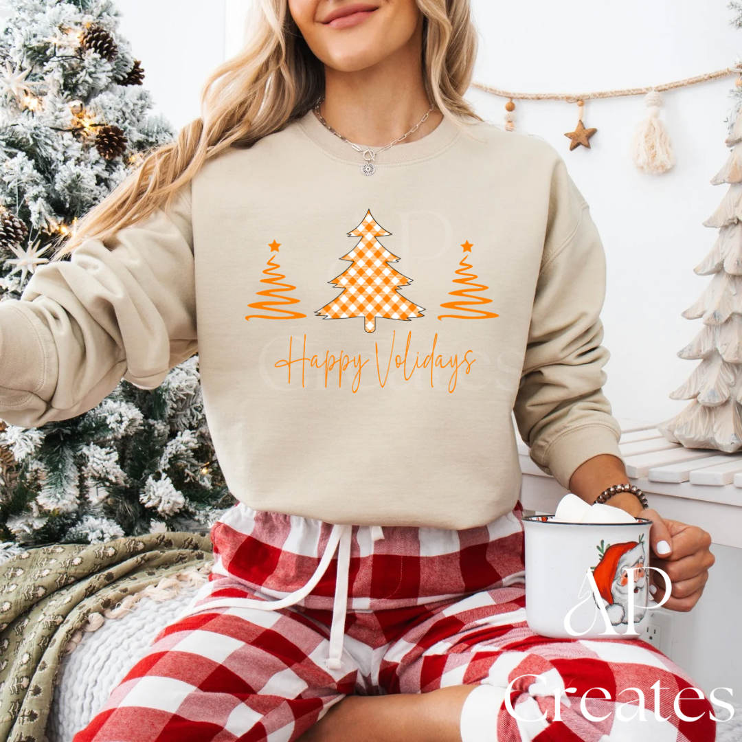 Orange Tennessee Christmas Tree Shirt