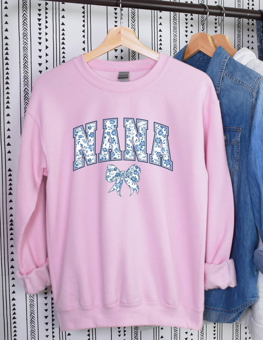 Cute Blue Nana Coquette Shirt