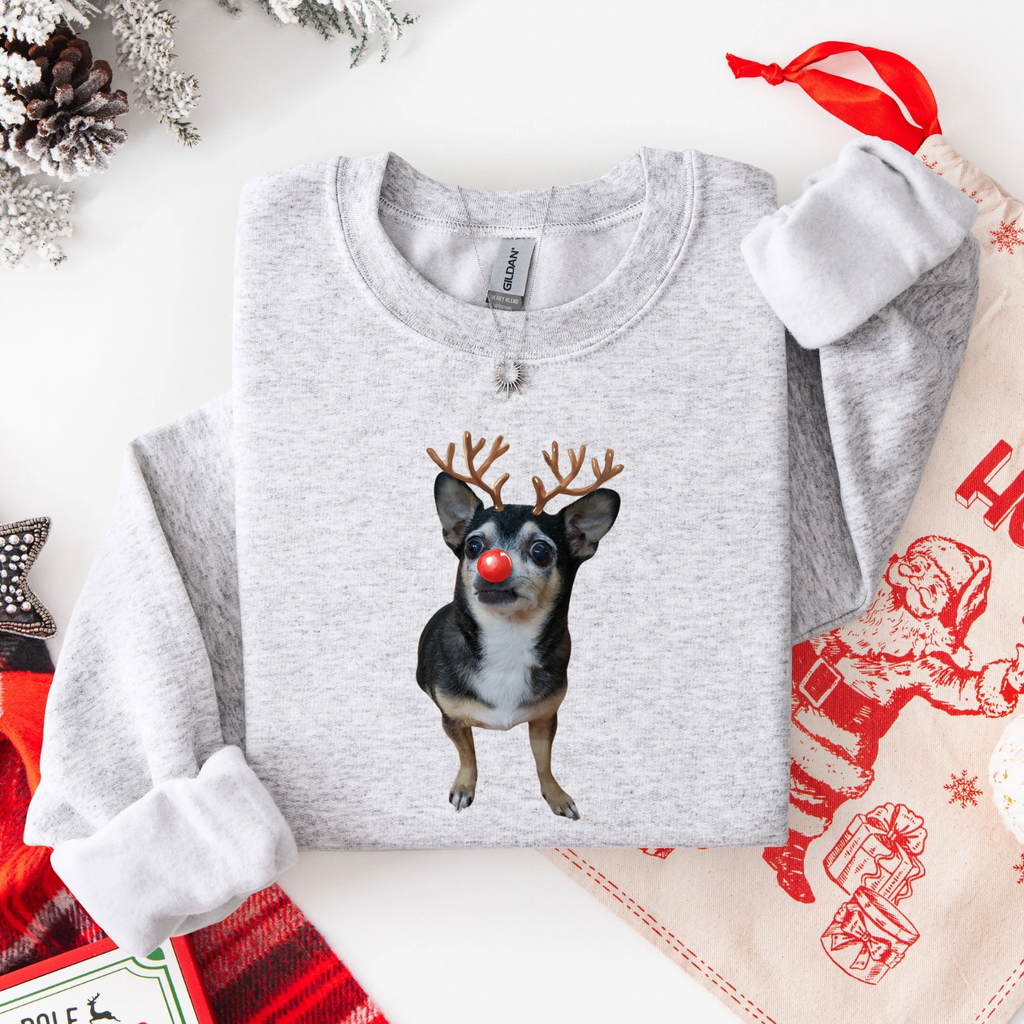 Custom Christmas Pet Parent Reindeer Shirt