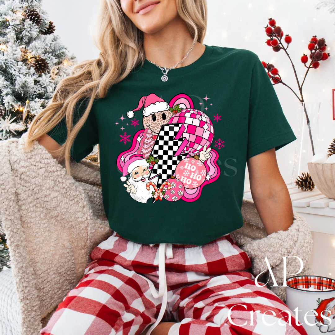 Pink Christmas Vibes Shirt