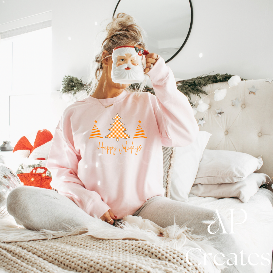 Orange Tennessee Christmas Tree Shirt