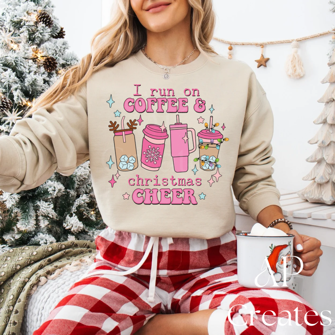 I Run on Coffee and Christmas Cheer Shirt